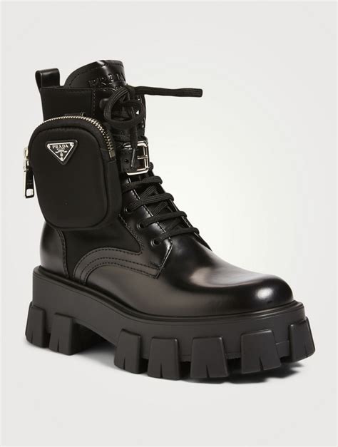 prada platform combat boots